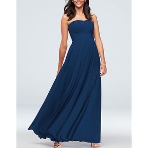 David’s Bridal Strapless Bridesmaid Dress